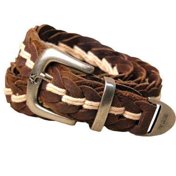 Xx8A05 - Tucker Hand Braided Belt    Brown - Kakadu Traders Australia