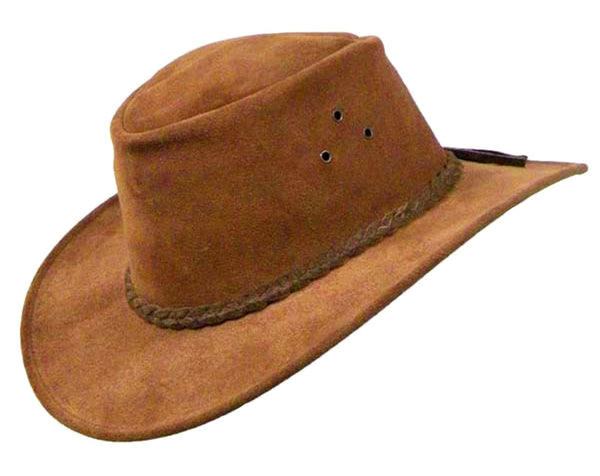 Echuca Suede Hat in Rust