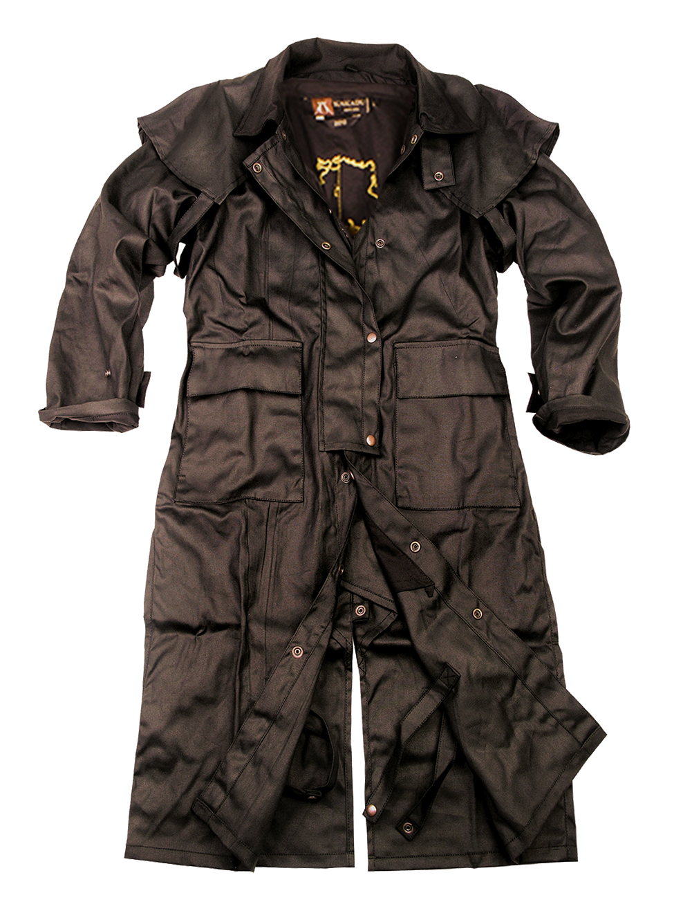 Workhorse Drovers Coat in Brown Kakadu Traders Australia