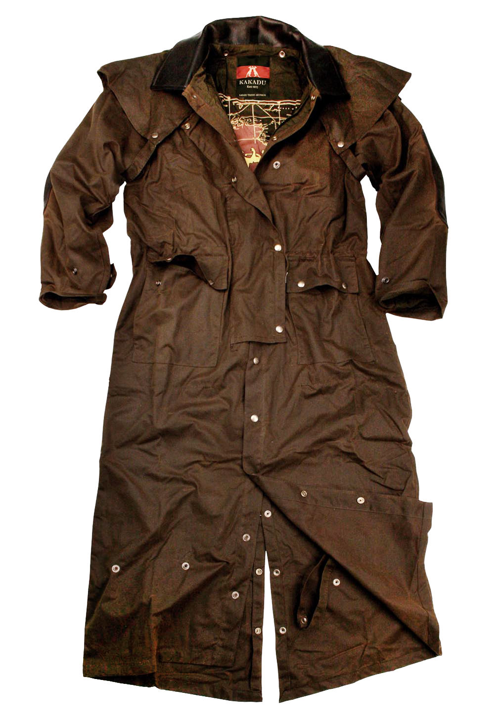 Long Rider 3 In 1 Drovers Coat in Brown Kakadu Traders Australia