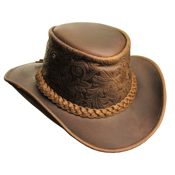 Vintage leather deals hat