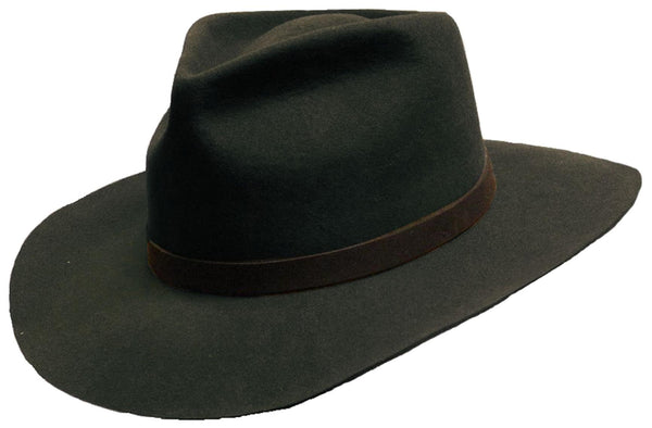 Justin Wool Felt Hat In Black