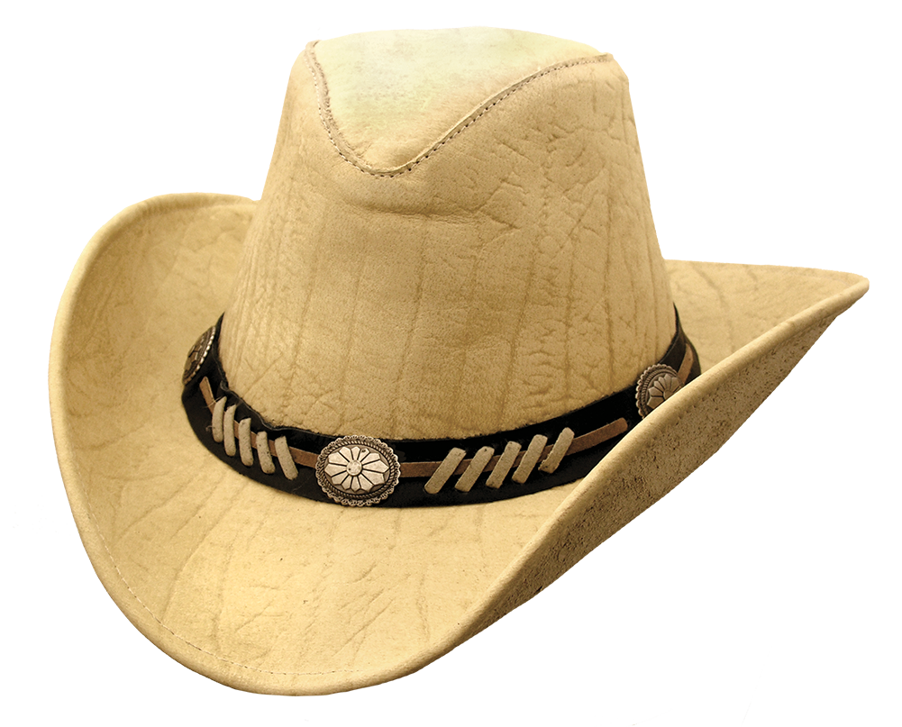 Beige leather hat deals