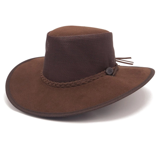 Kalgoorlie Wide Brim Soaka Breeze Hat in Brown