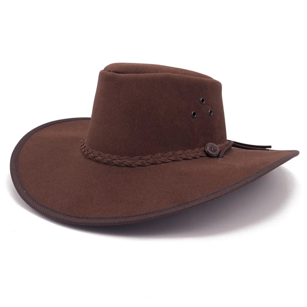 Kalgoorlie Wide Brim Soaka Hat in Brown