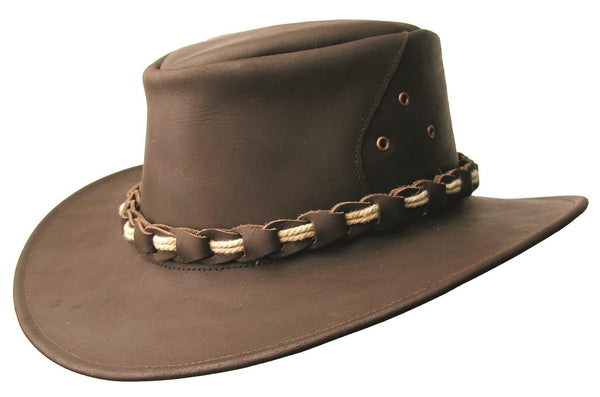 Lismore Leather Hat in Brown