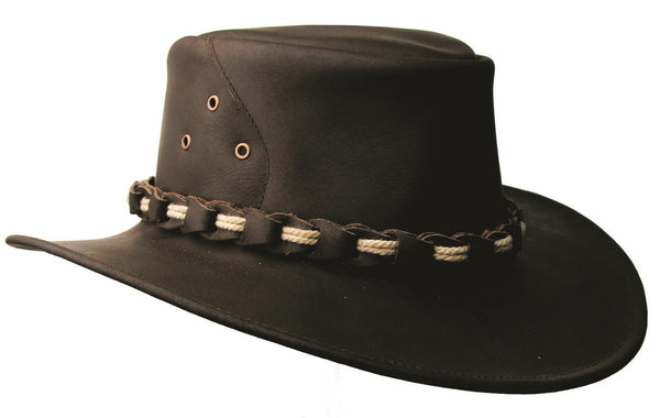 Lismore Leather Hat in Black