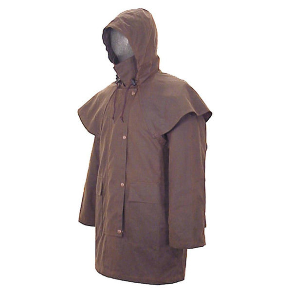 Hooded Storm Coat in Brown